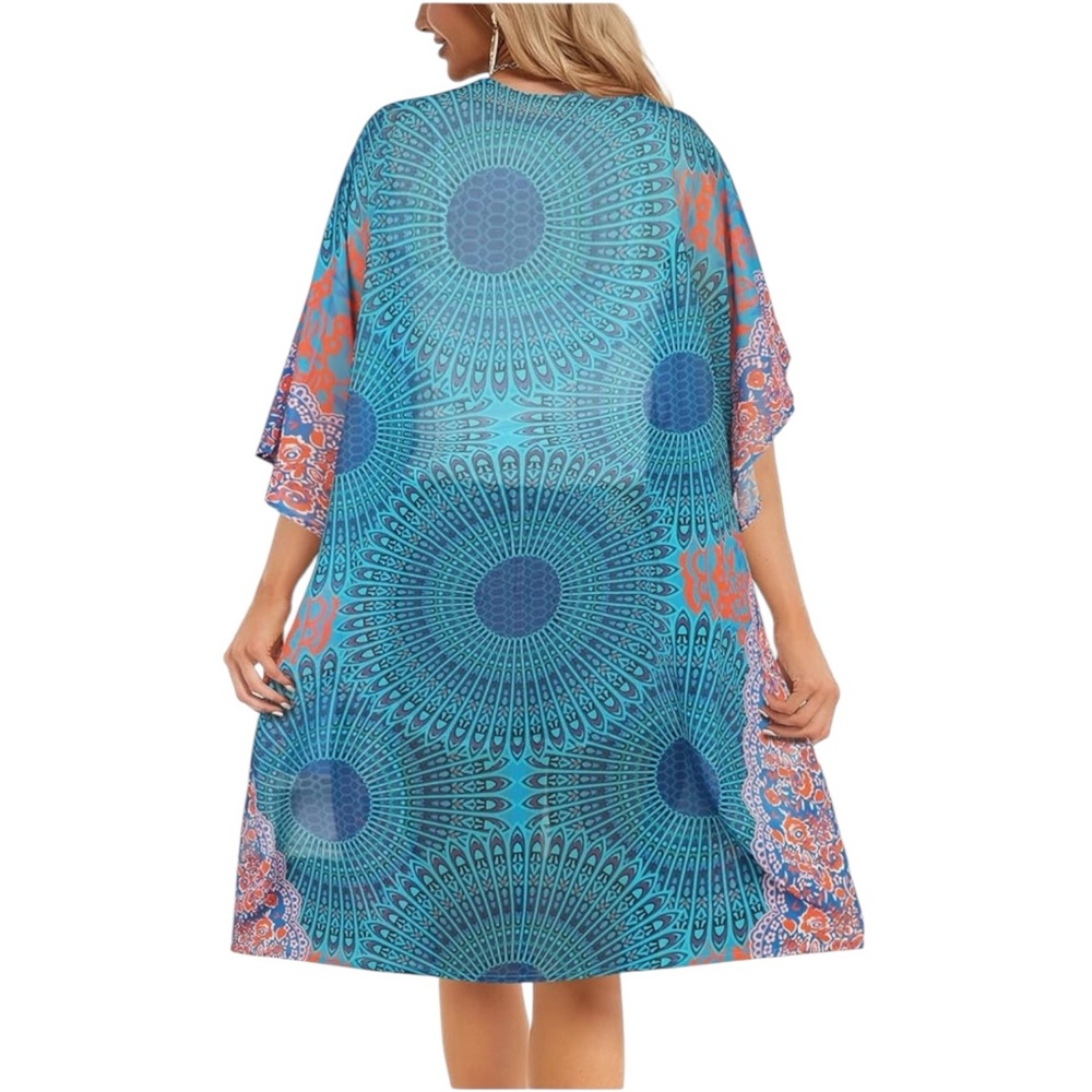Boho Swim Coverup One Size - Picture 5 of 5
